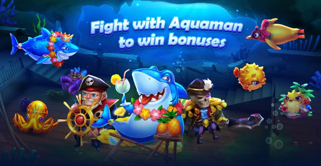 Jiliph77 5 Fishing Games Fight with Aquaman to win bonuses by VA Gaming Game Casino Provider Developer